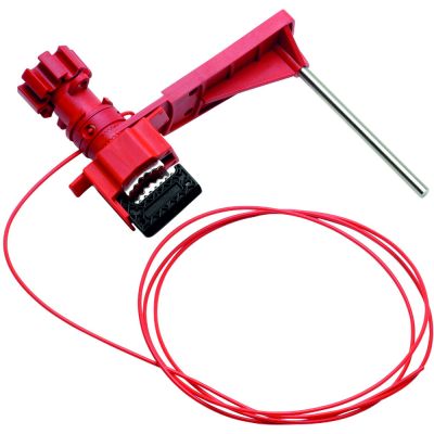 Large Universal Valve Lockout with Arm and Cable Large Universal Valve Lockout with Arm and Cable